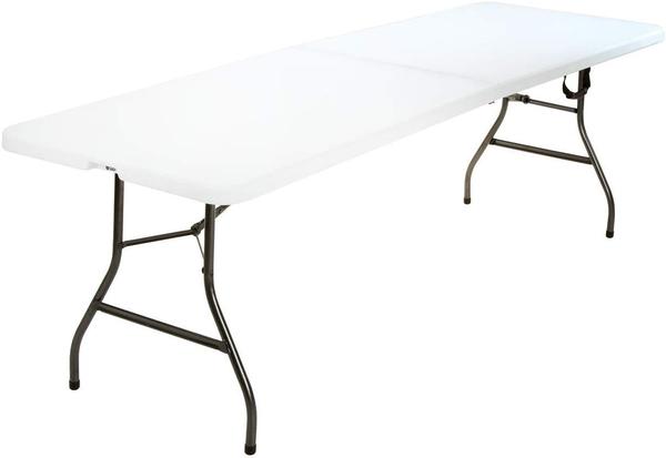8' plastic folding table - A