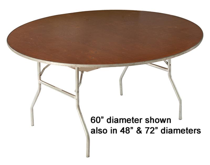 60 Round Table Banquet Wedding Party, Large Round Catering Tables
