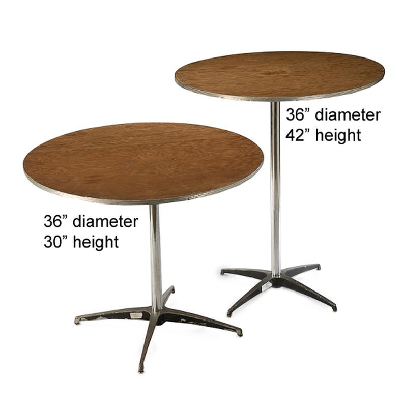 36 Round 42 Tall Tail Table, Round 36 Table