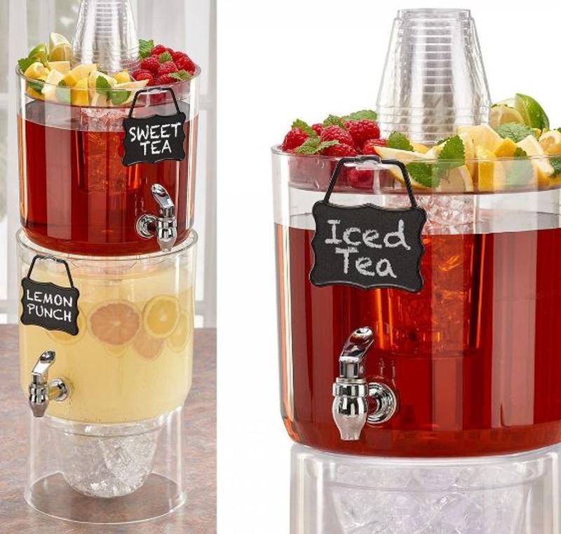 Rotatable Beverage Dispenser - Heavy Duty Drink Dispenser For Parties,  Weddings, Summer Drinks - 4 Flavors - Kitchen Stuff, Home Kitchen Items,  Birthday Gifts - Temu